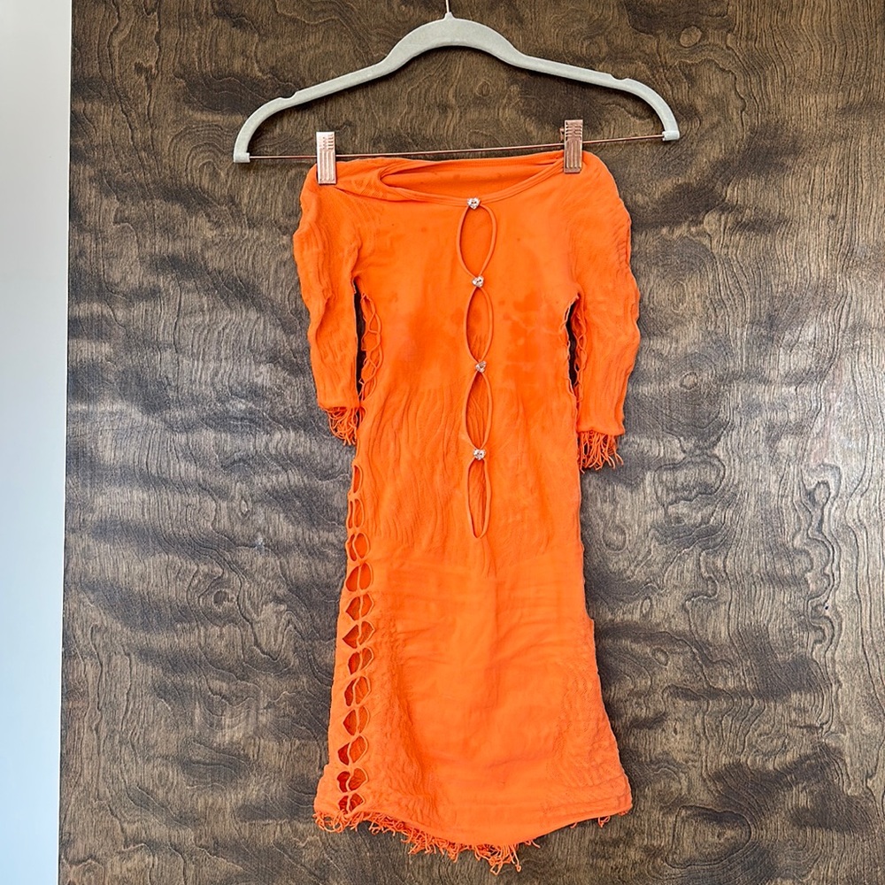 Poster Girl Miranda Dress in Tangerine